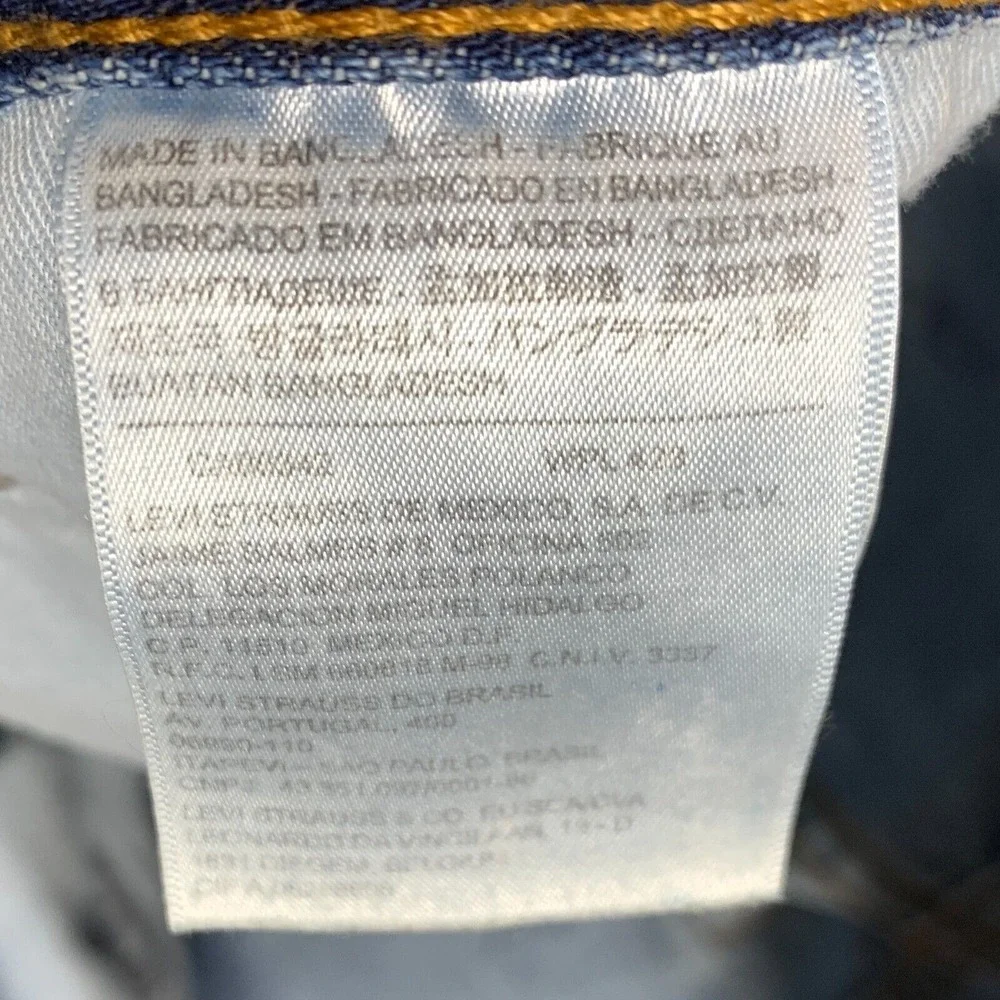 Levis 550 Jeans 36x32 Blue Relaxed Straight Leg Baggy Denim Fits 34x30